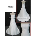 Newly Customize Pure white/ivory Church Tulle Lace off shoulder mermaid wedding dress bridal gown